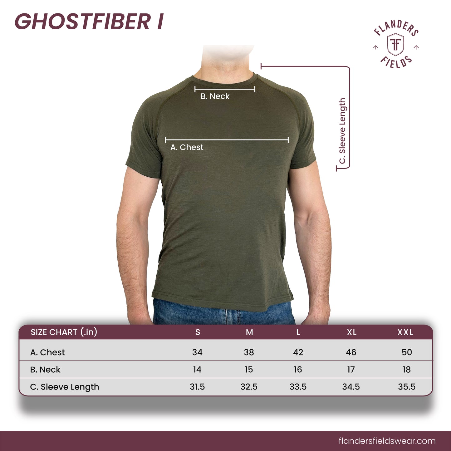 
                  
                    GhostFiber I Merino Wool T-Shirt – Lightweight & Durable Outdoor Performance Shirt
                  
                